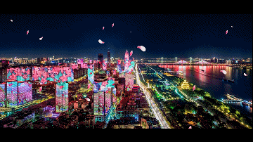 太美了~被武漢櫻花主題3D Mapping燈光秀給驚艷到了！(圖5)