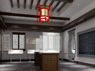 展厅设计 企业展厅设计之三角形陈列(图1)