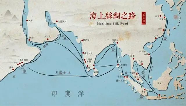 泉州海上丝绸之路地图图片