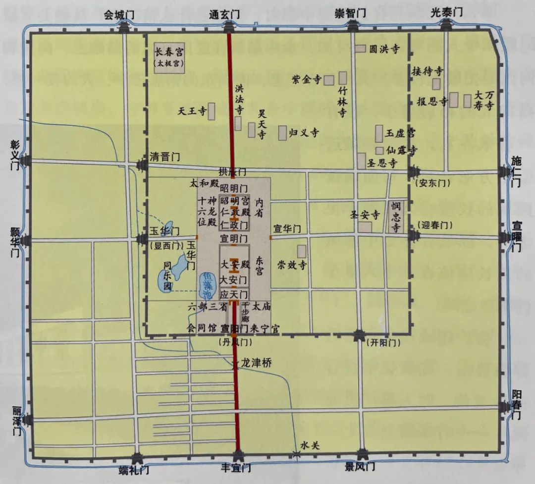 金上京城平面图图片